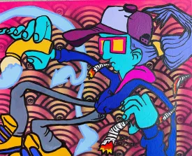 Adam Hoffsette  @EYEZ C👁LLAB👁RATE Painting