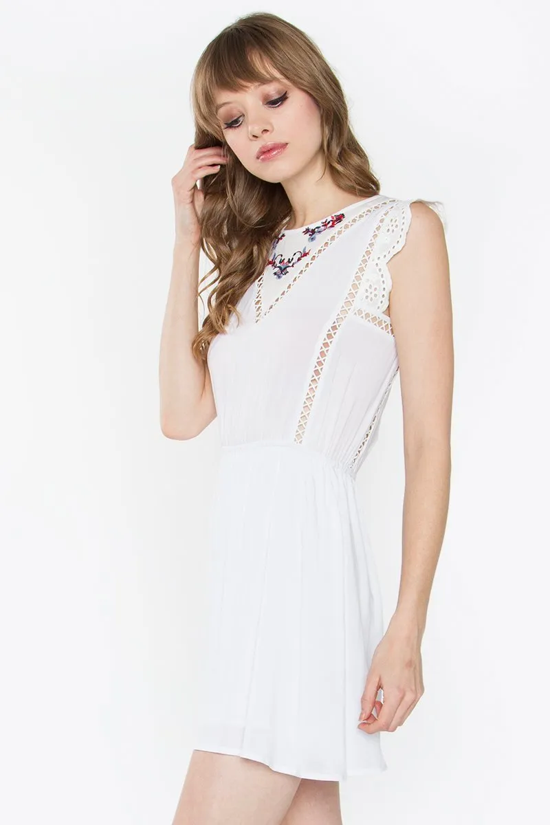 Astrid Embroidered Eyelet Dress