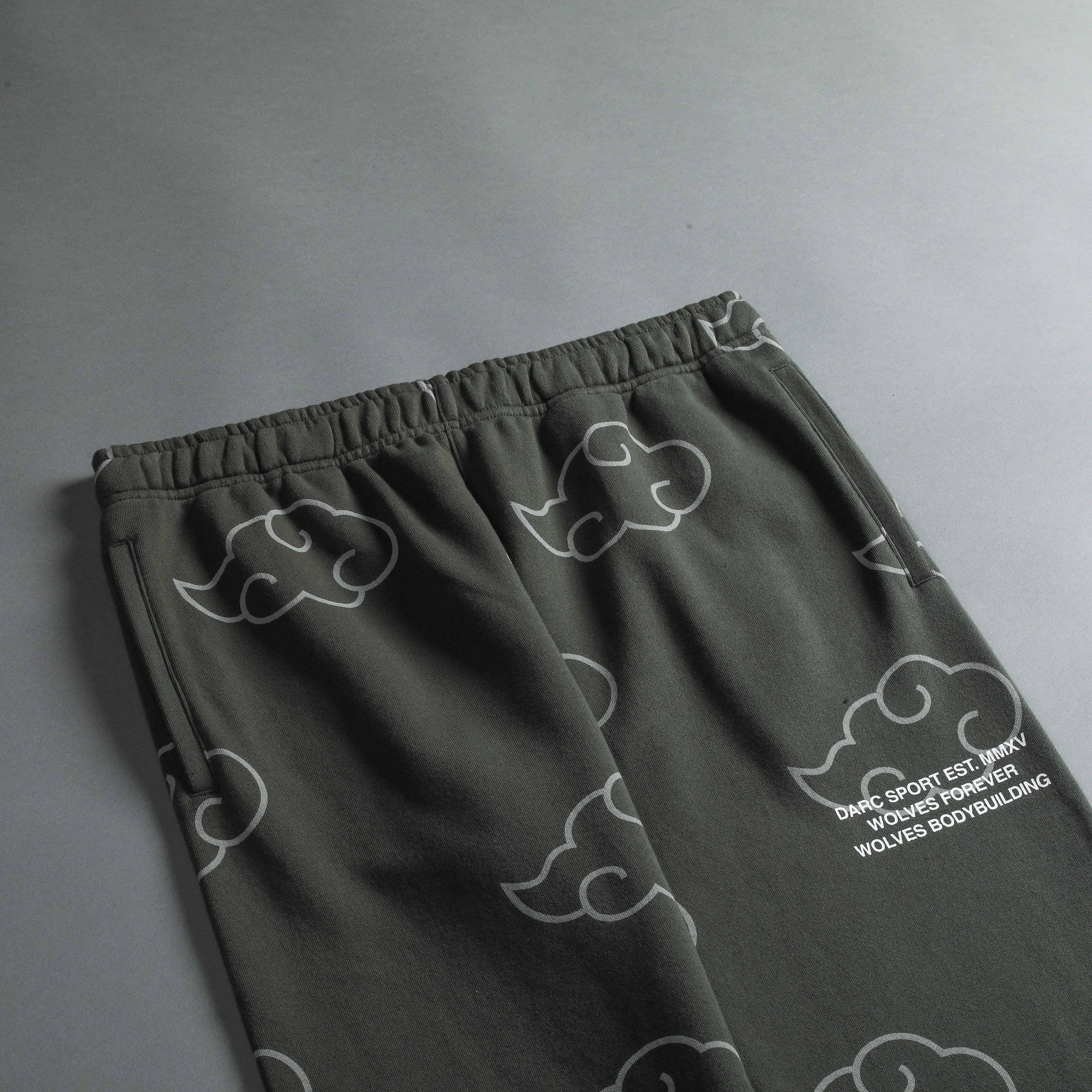 Float On She Post Lounge Sweats in Pine Green
