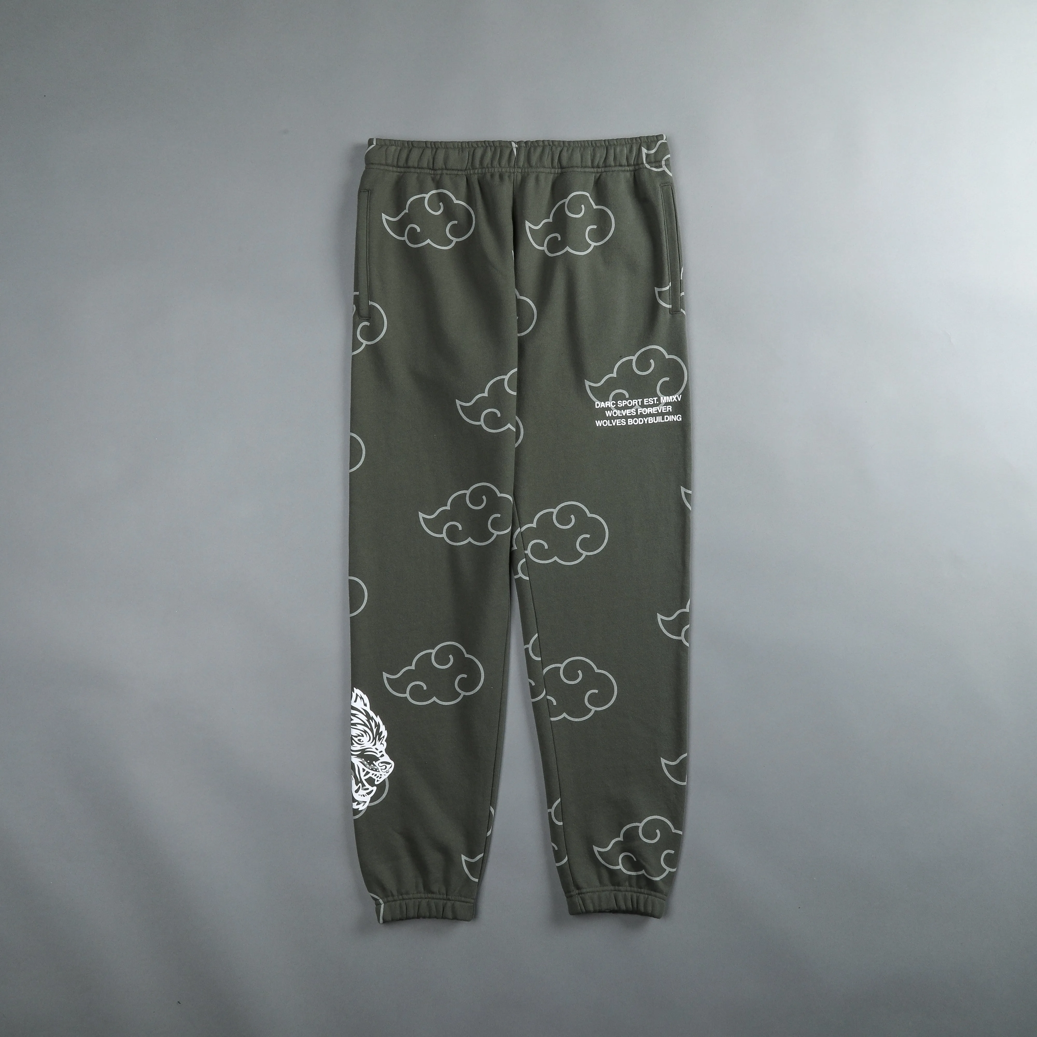 Float On She Post Lounge Sweats in Pine Green