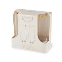 Gilded Stemless Champagne Flutes