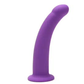 Me You Us 7 Inch Curved Silicone Dildo Purple