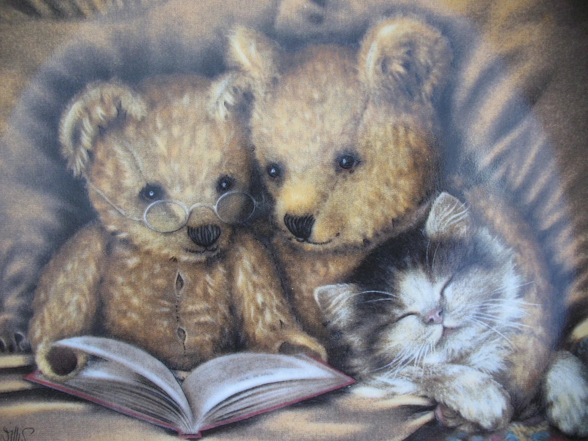 NEW Franklin Mint SUE WILLIS BEDTIME STORY Teddy Bears FINE PORCELAIN 8" Collectors PLATE