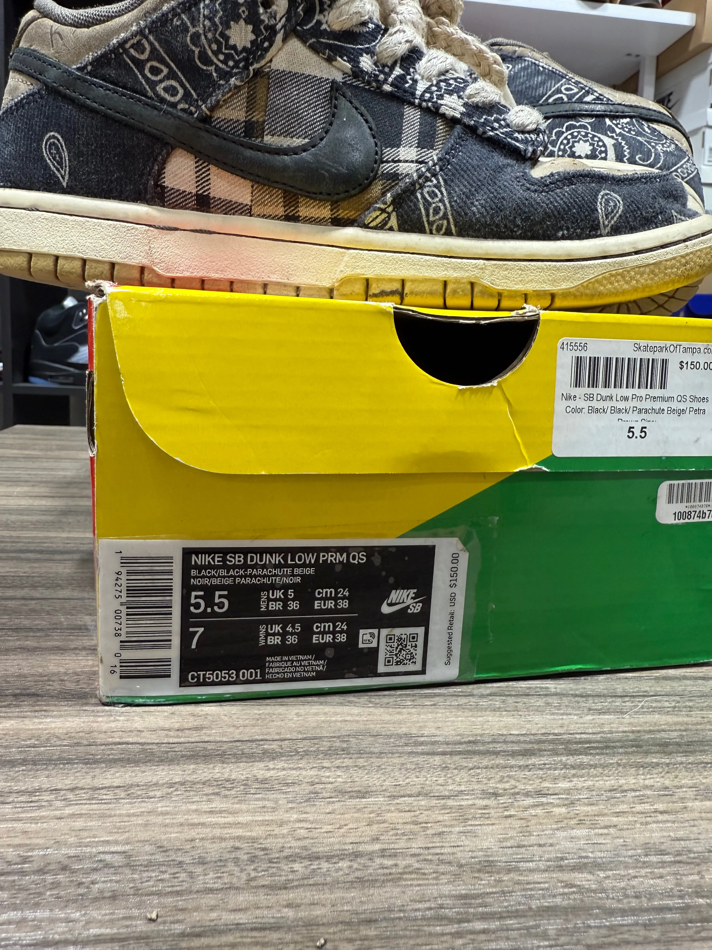 Nike SB Dunk Low Travis Scott Sz 5.5