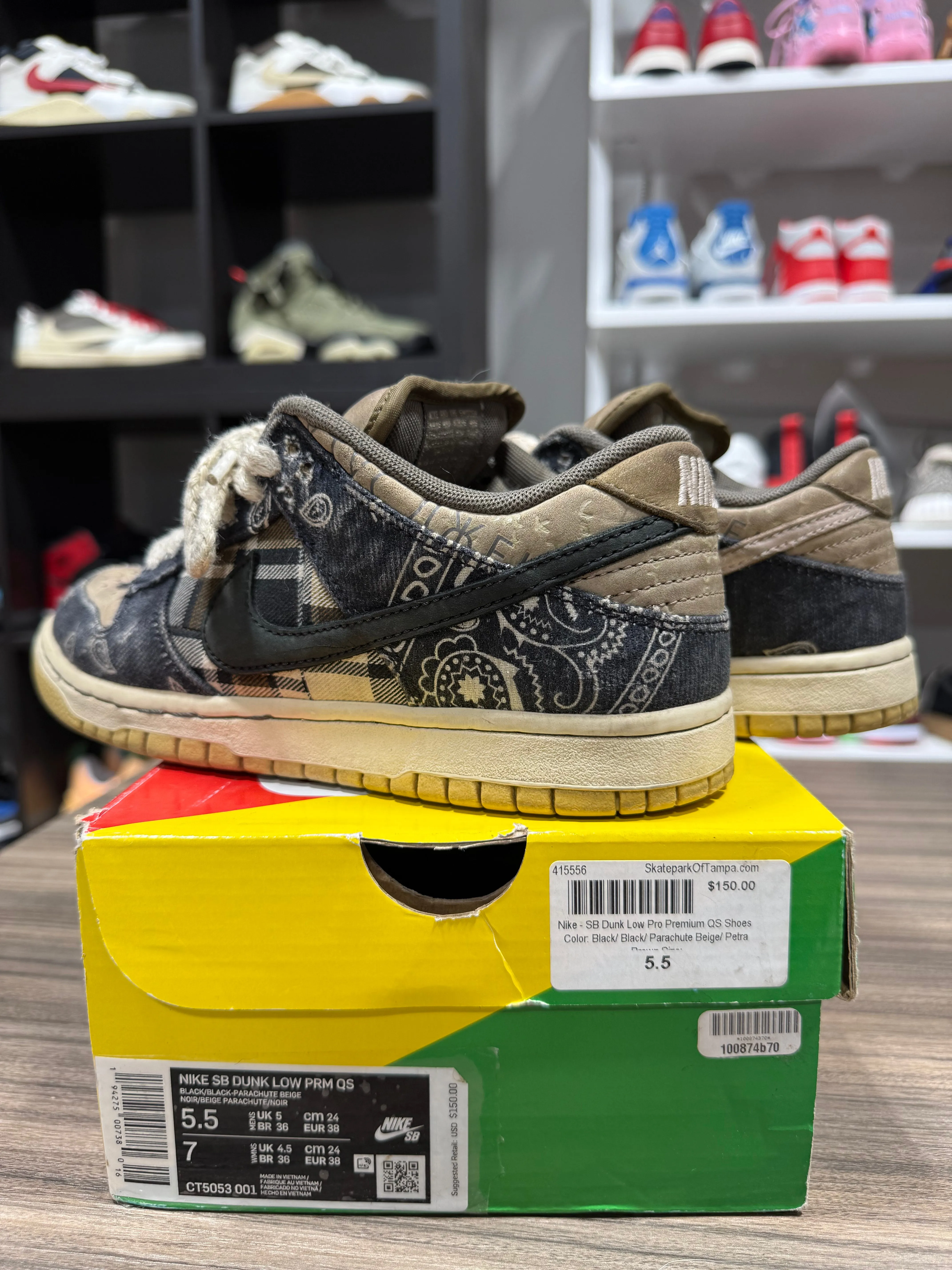 Nike SB Dunk Low Travis Scott Sz 5.5