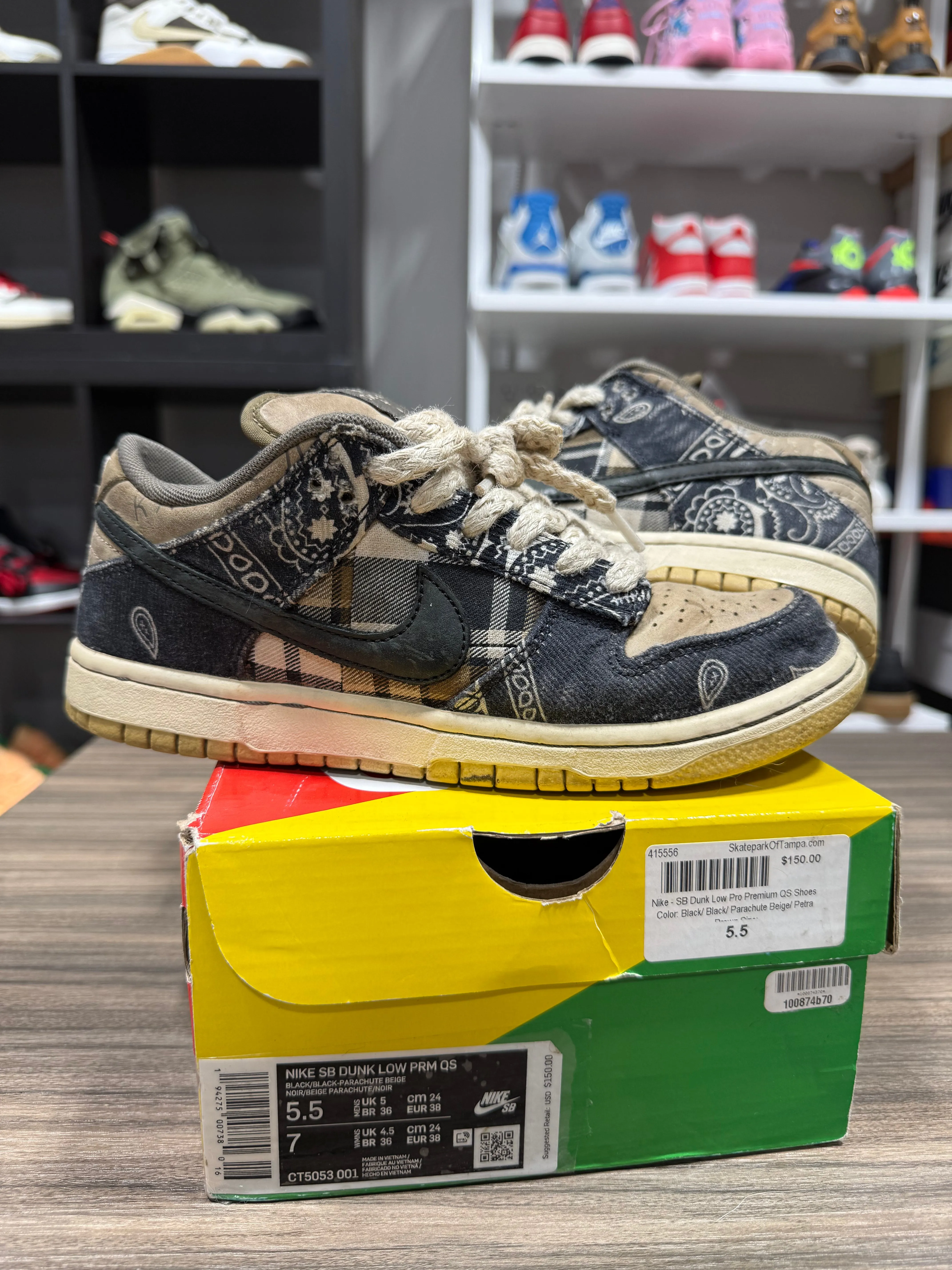 Nike SB Dunk Low Travis Scott Sz 5.5