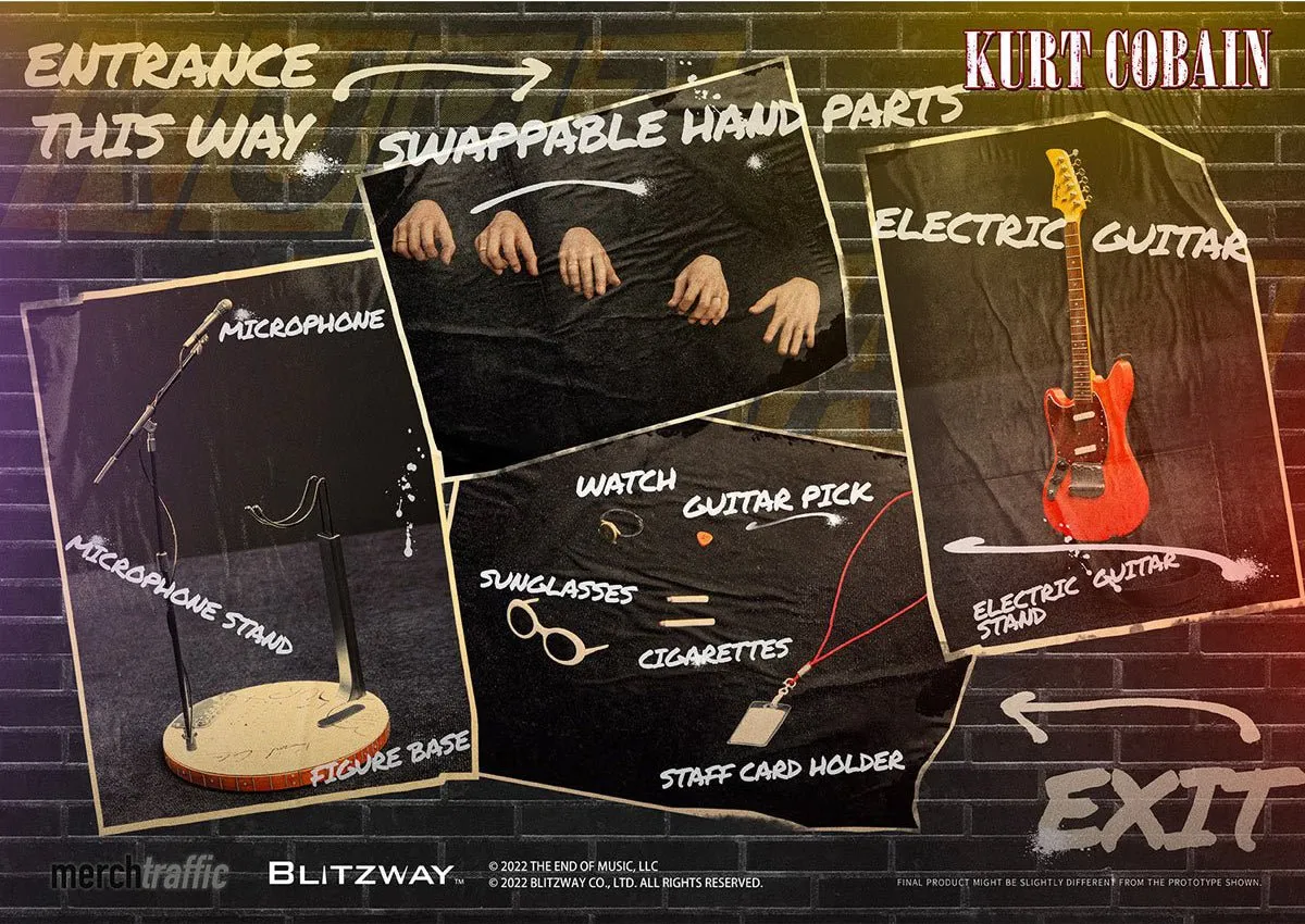 PRE-ORDER: Blitzway Nirvana Kurt Cobain 1/6 Scale Figure