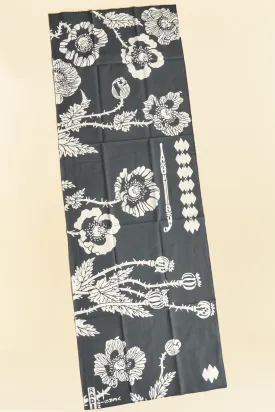 Radiall Badass Flower Bandana - Ink Black