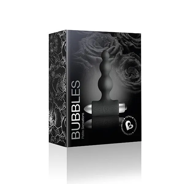 Rocks-Off Bubbles Petite Sensations Anal Beads Black