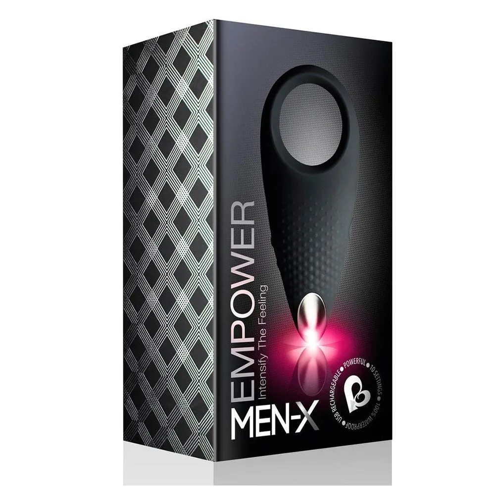 Rocks-Off Empower Men-X Vibrating Cock Ring Black