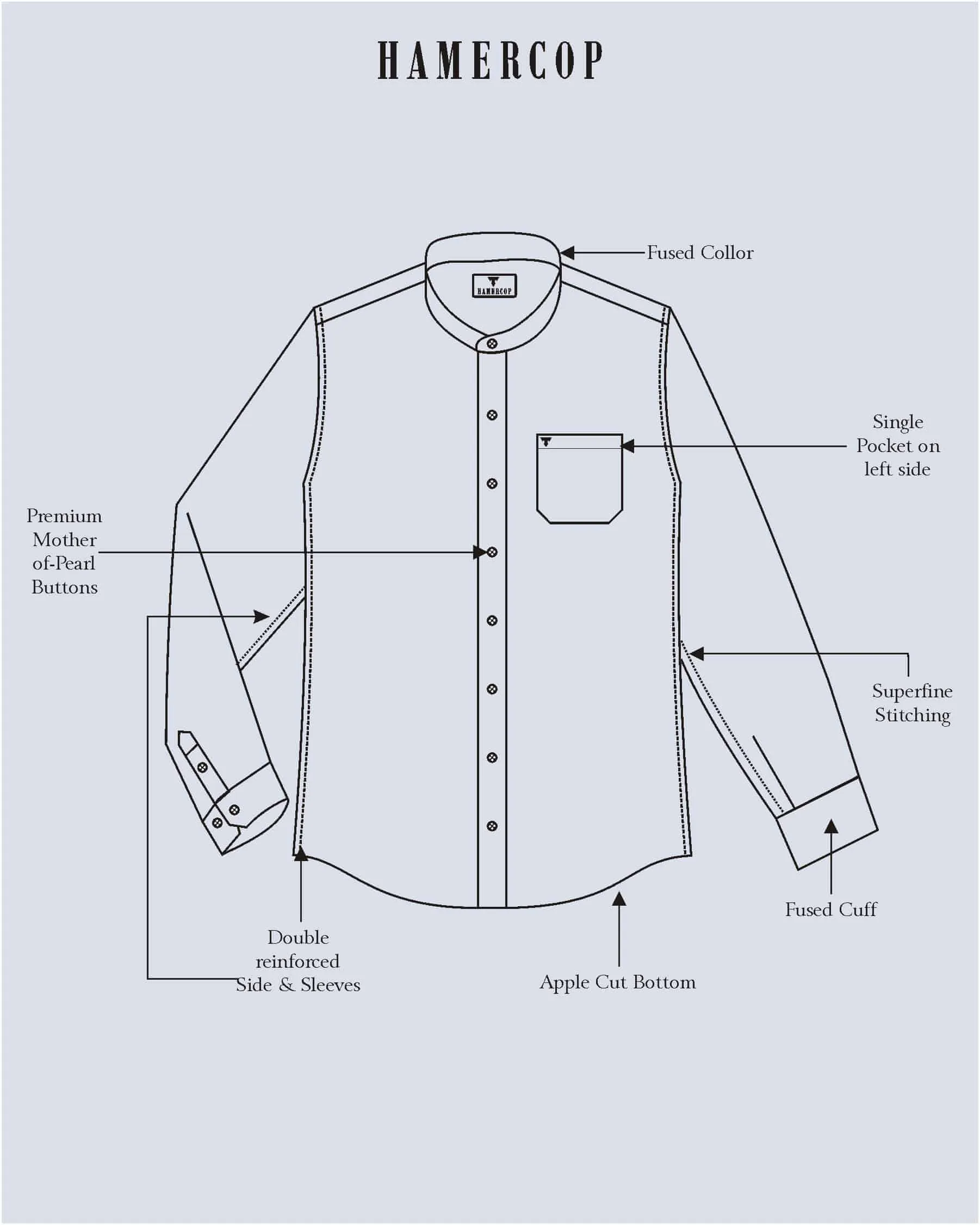 Sand Cream Geometrical Poplin Print Cotton Shirt