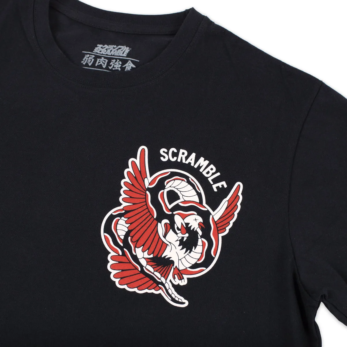 Scramble "Snake and Dove" T-Shirt - Black