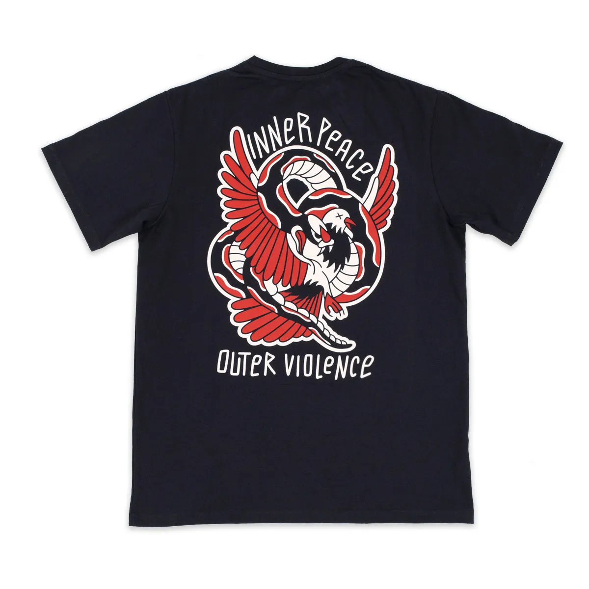Scramble "Snake and Dove" T-Shirt - Black