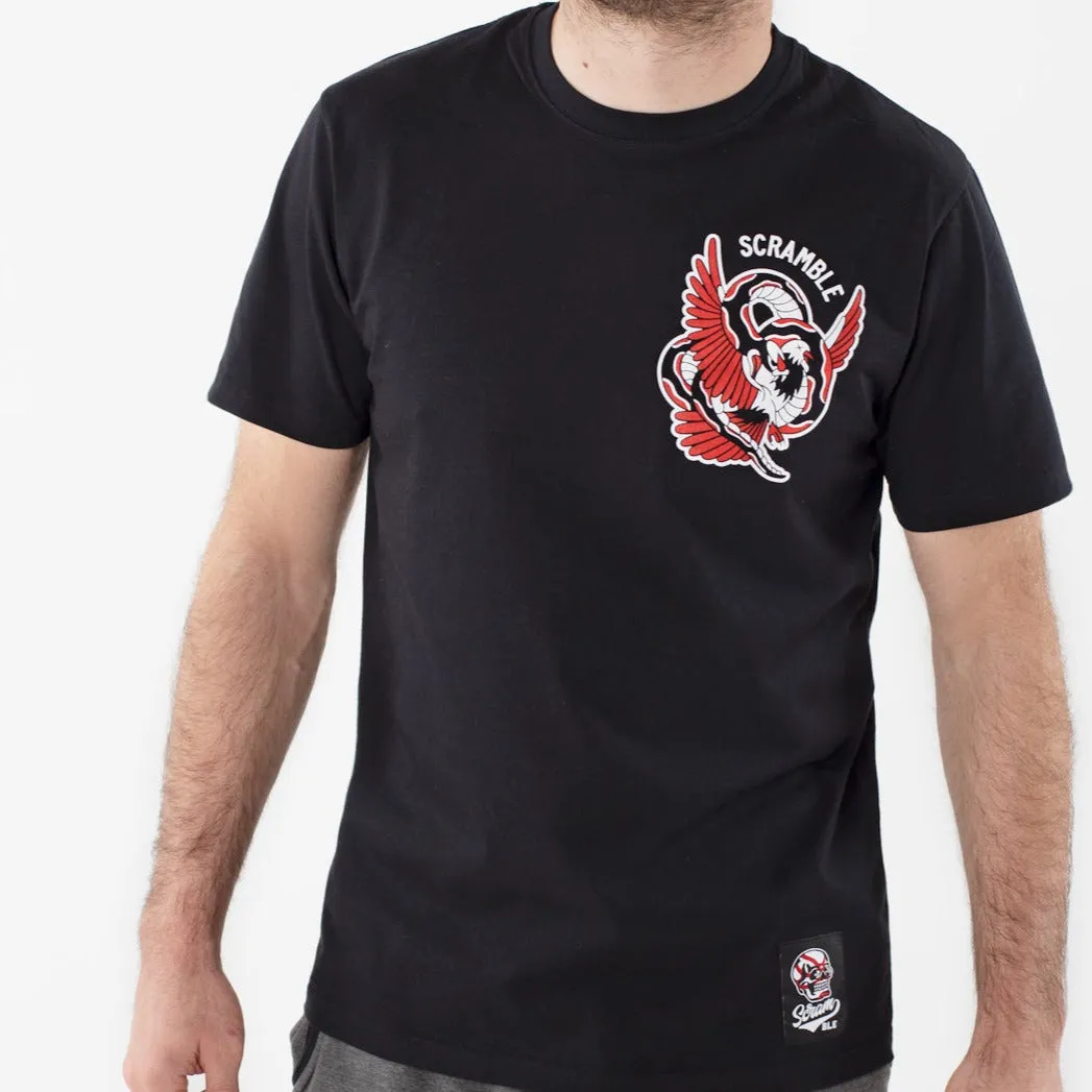 Scramble "Snake and Dove" T-Shirt - Black