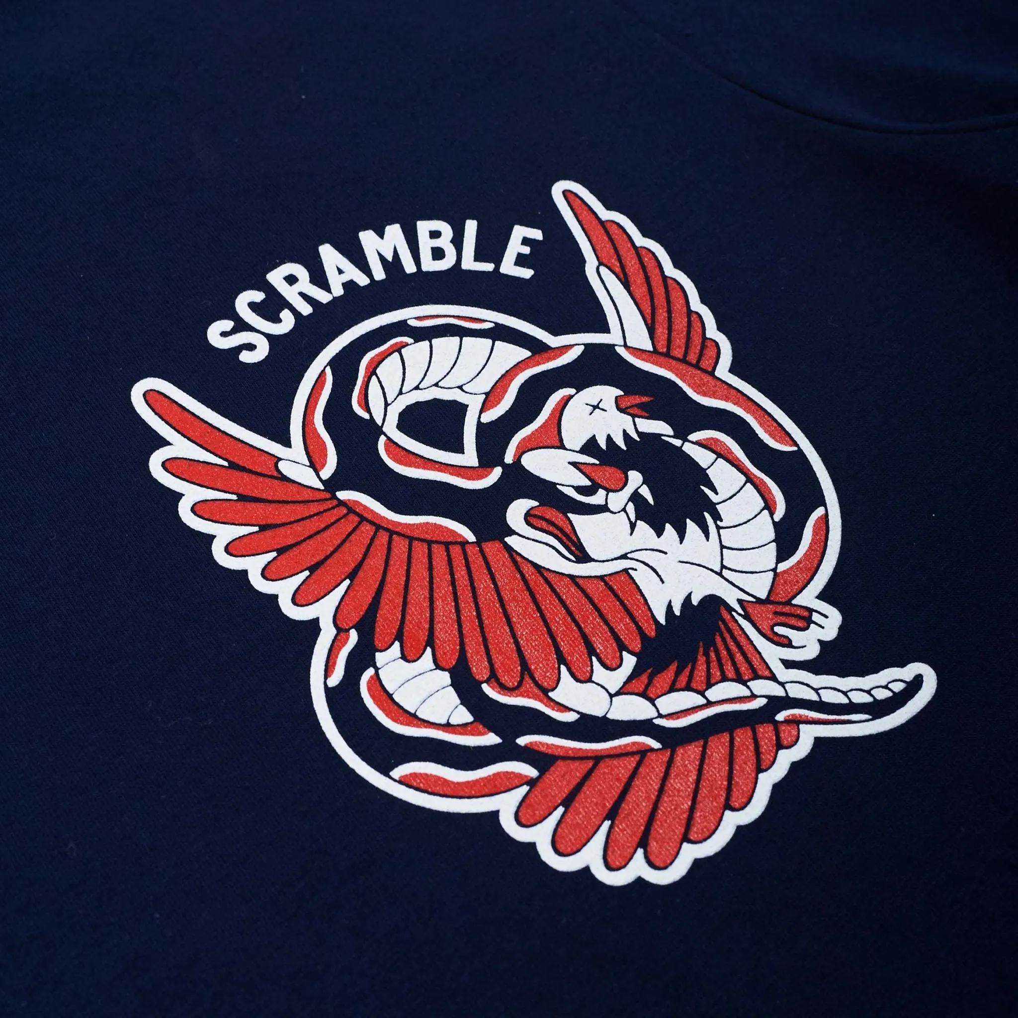 Scramble "Snake and Dove" T-Shirt - Navy