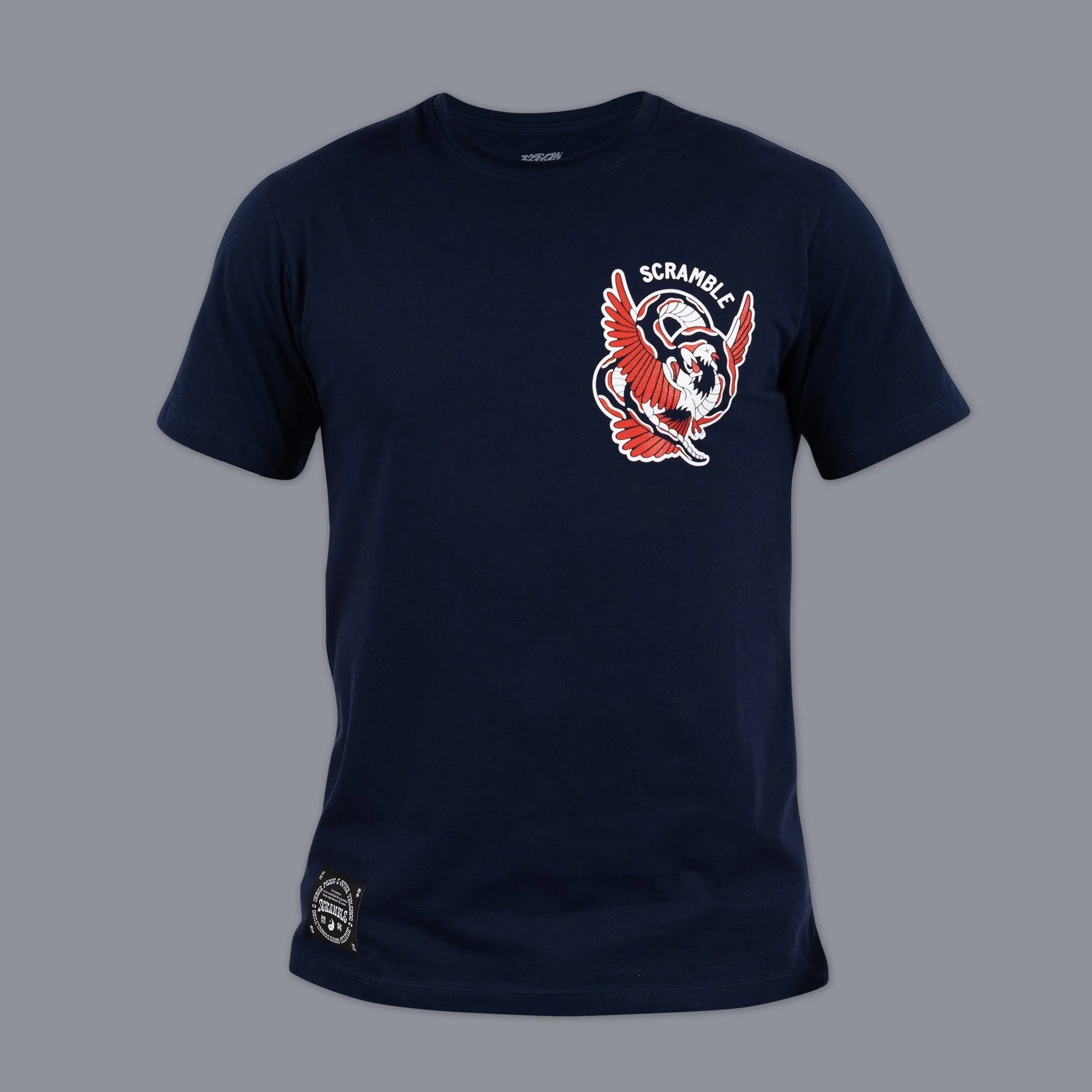 Scramble "Snake and Dove" T-Shirt - Navy