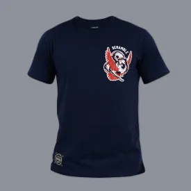 Scramble "Snake and Dove" T-Shirt - Navy