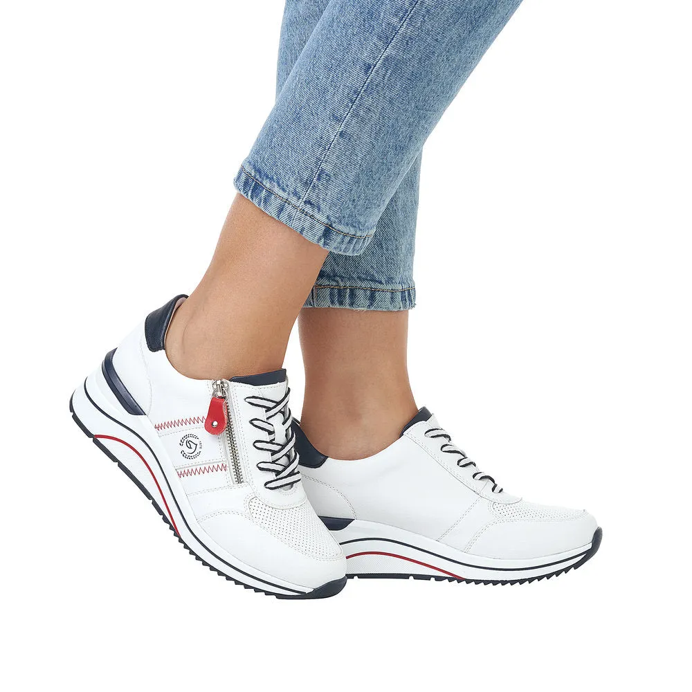 Trainer with Zip - White