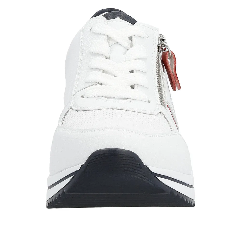 Trainer with Zip - White