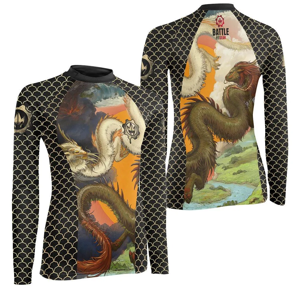 Twin Dragon Women's Long Sleeve Rash Guard
