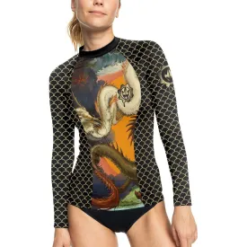 Twin Dragon Women's Long Sleeve Rash Guard
